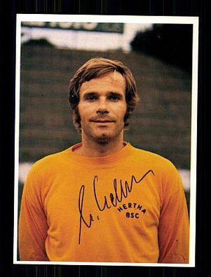 Michael Kellner Hertha BSC Berlin Bergmann Sammelbild 1972 Orig. Sign. + A 68640