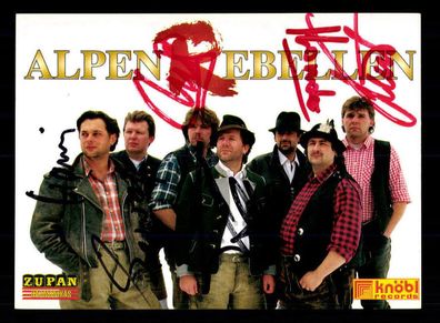 Alpen Rebelen Autogrammkarte Original Signiert ## BC 91775
