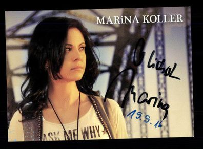 Marina Koller Autogrammkarte Original Signiert ## BC 106529