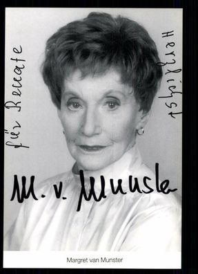 Margret van Munster Lindenstraße Autogrammkarte Orignial Signiert # BC 51649