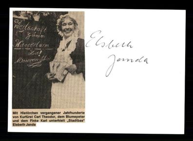 Elsbeth Janda Original Signiert # BC 115292