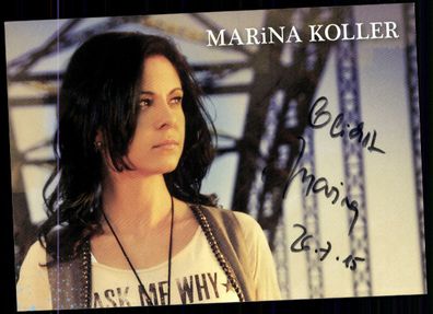 Marina Koller Autogrammkarte Original Signiert ## BC 54788