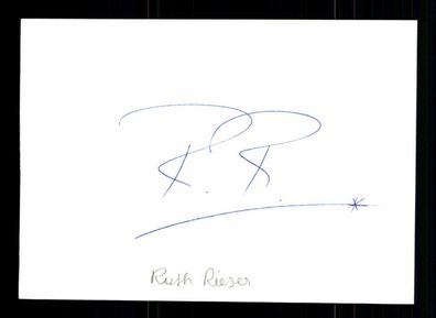 Ruth Rieser Original Signiert ## BC 110584