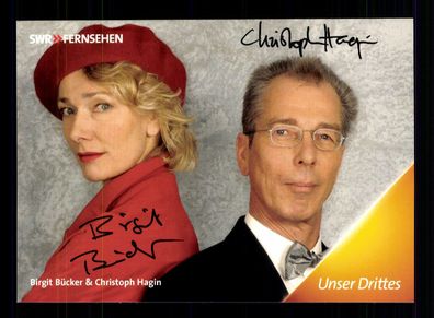 Birgit Bücker und Christoph Hagin Die Fallers Autogrammkarte Original # BC 64322