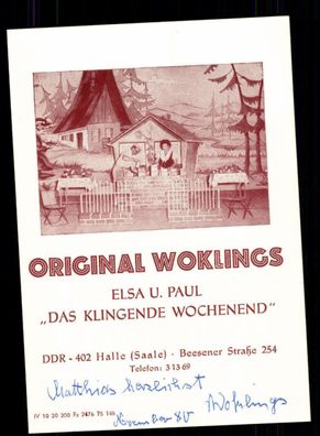 Original Woklings Autogrammkarte Original Signiert ## BC 113147