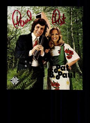 Pat und Paul Autogrammkarte Original Signiert # BC 115766