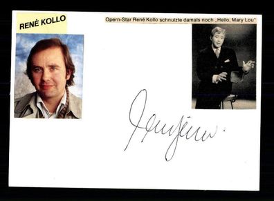 Rene Kollo Original Signiert # BC 115450