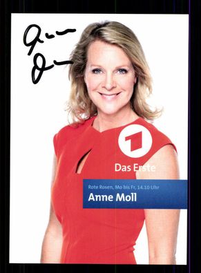 Anne Moll Rote Rosen Autogrammkarte Original Signiert # BC 65350