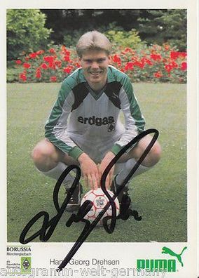 Hans-Georg Drehsen Borussia Mönchengladbach 1988-89 Autogrammkarte + A 68683