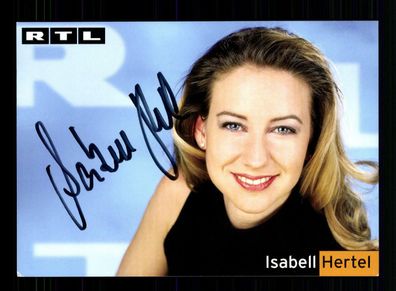 Isabell Hertel RTL Autogrammkarte Original Signiert # BC 70679
