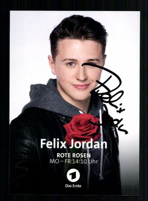 Felix Jordan Rote Rosen Autogrammkarte Original Signiert # BC 142814