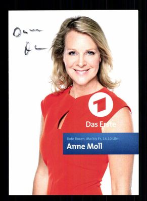 Anne Moll Rote Rosen Autogrammkarte Original Signiert # BC 71665