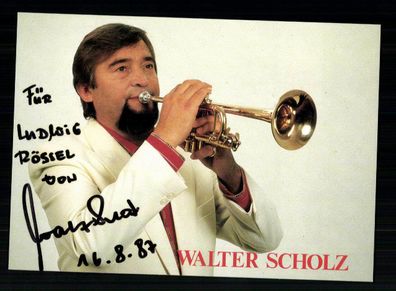 Walter Scholz Autogrammkarte Original Signiert # BC 143560