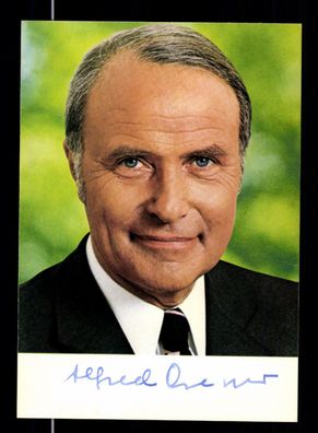 Alfred Dregger Autogrammkarte Original Signiert # BC 143893