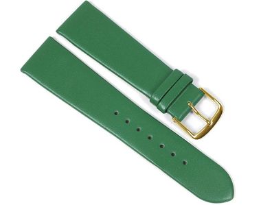 Minott Uhrenarmband | weiches Kalbsleder Band | Grün ohne Naht 23219G