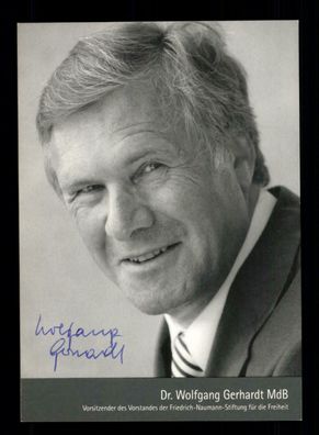 Wolfgang Gerhardt Autogrammkarte Original Signiert # BC 144165