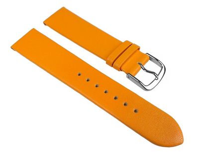Berlin Ersatzband Uhrenarmband Kalbsleder Band Gelborange 23228S