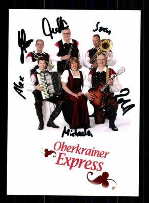 Oberkrainer Express Autogrammkarte Original Signiert ## BC 72835