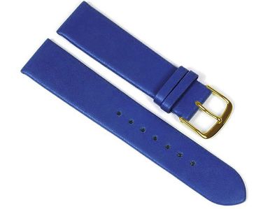 Berlin Ersatzband Uhrenarmband Kalbsleder Band Blau 23238G