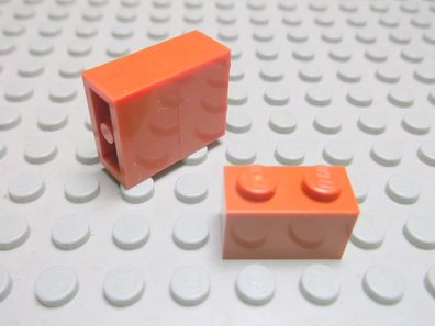 Lego 3 Basic Steine 1x2 hoch dunkelorange 3004 Set 4728 4767 10144 10224 7597