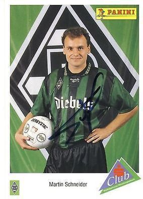 Martin Schneider Bor. M´Gladbach 1995-96 Autogrammkarte + A 68730