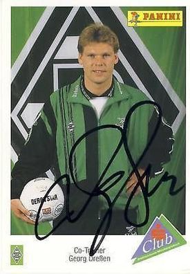 Georg Dreßen Bor. M´Gladbach 1995-96 Autogrammkarte + A 68725