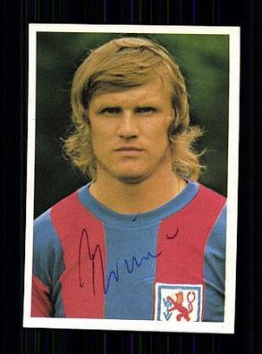Claus Brune Wuppertaler SV Bergmann Sammelbild 1972-73 Original Signiert + A 68921