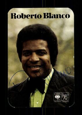 Roberto Blanco Autogrammkarte Original Signiert ## BC 129765