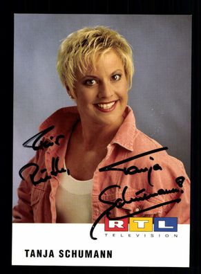 Tanja Schumann RTL Autogrammkarte Original Signiert # BC 129177