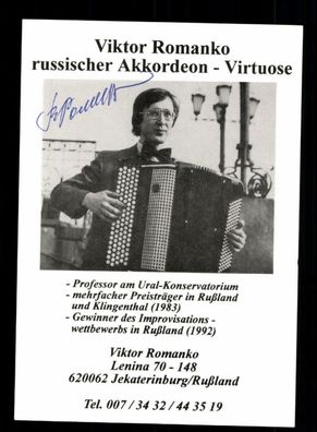 Viktor Romanko Autogrammkarte Original Signiert ## BC 149348