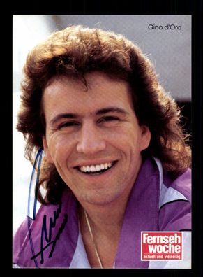 Gino d Oro Autogrammkarte Original Signiert ## BC 149489