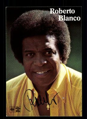 Roberto Blanco Autogrammkarte Original Signiert ## BC 152962