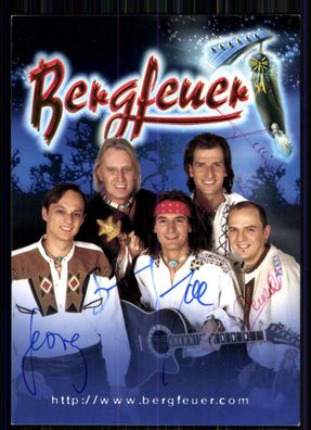 Bergfeuer Autogrammkarte Original Signiert ## BC 10623