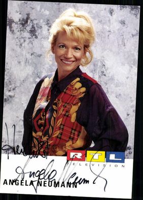 Angela Neumann RTL Autogrammkarte Original Signiert ## BC 24276