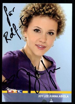 Joy lee Juana Abiola Unter Uns Autogrammkarte Original Signiert ## BC 33519