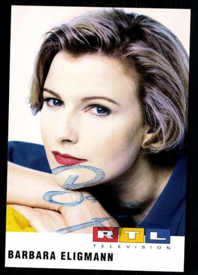 Barbara Eligmann RTL Autogrammkarte Original Signiert ## BC 26575