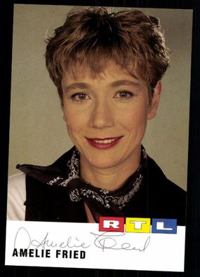 Amelie Fried RTL Autogrammkarte Original Signiert ## BC 26576