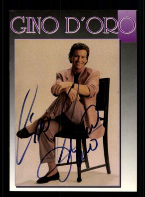 Gino D Oro Autogrammkarte Original Signiert ## BC 156990