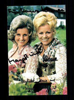 Maria und Margot Hellwig Autogrammkarte Original Signiert ## BC 157823
