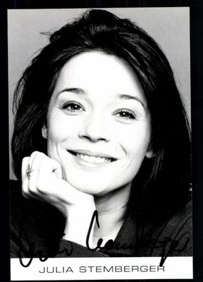 Julia Stemberger Autogrammkarte Original Signiert ## BC 26208