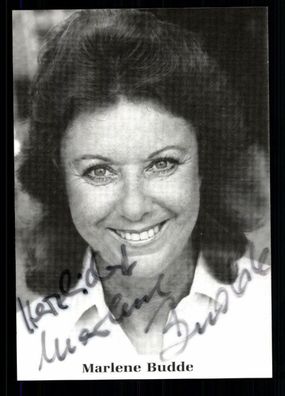 Marlene Budde Autogrammkarte Original Signiert ## BC 25673