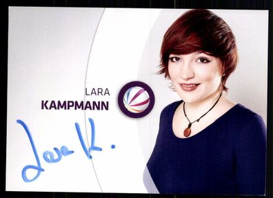 Lara Kampmann SAT 1 Autogrammkarte Original Signiert ## BC 31500