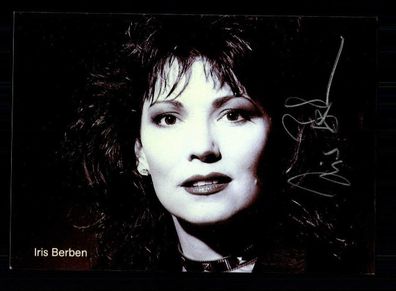 Iris Berben Autogrammkarte Original Signiert # BC 88003
