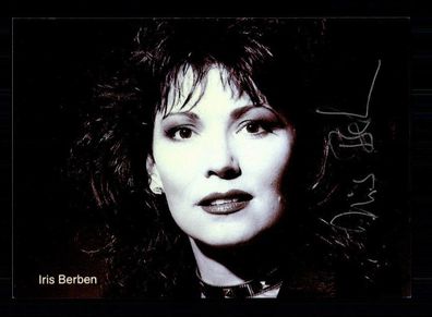 Iris Berben Autogrammkarte Original Signiert # BC 88004