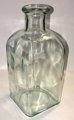 Viereckige Apotheken-Glasflasche Vintage, klar, 750 ml