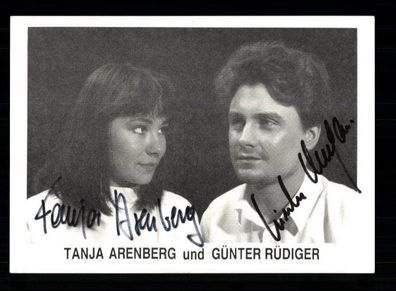 Tanja Arenberg und Günter Rüdiger Autogrammkarte Original Signiert ## BC 160692