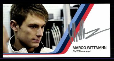 Marco Wittmann Autogrammkarte Original Signiert Motorsport ## BC G 29302