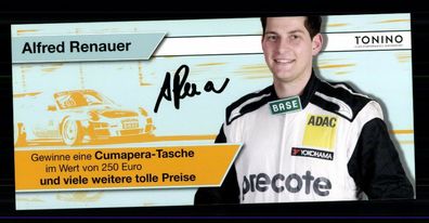 Alfred Renauer Autogrammkarte Original Signiert Motorsport ## BC G 29307