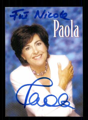 Paola Autogrammkarte Original Signiert ## BC 164036