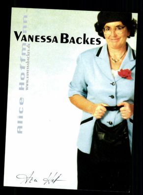 Vanessa Backes Autogrammkarte Original Signiert ## BC 165905